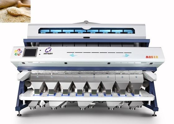 Controlo a distância ultra baixo da máquina de classificação da cor do arroz do consumo do ar