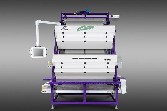 projeto da dupla camada do classificador da cor do chá do sistema de controlo de 1100 kg/h AI