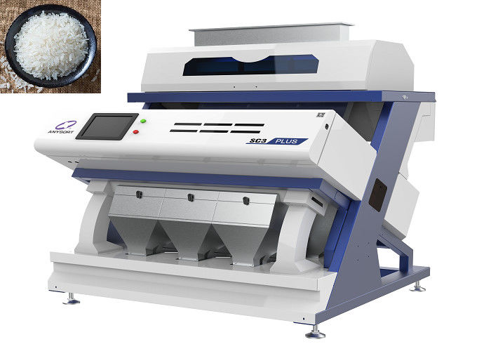 1170 kg Ultra Baixo Consumo de Ar Arroz Color Sorter Sistema de Operação touch screen