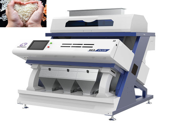 Análise de um botão de 3 escorregadores Arroz Color Sorter PLOV Plataforma de auto-aprendizagem